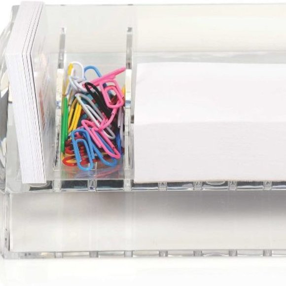 Swingline Stratus Acrylic Memo & Clip Holder Clear - Picture 3 of 10